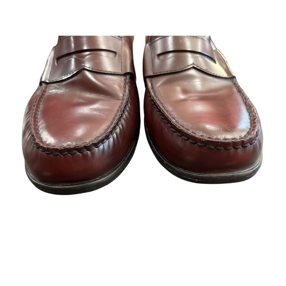Cole Haan Mens Leather Burgundy Loafers Size 11 SKU 8940 - Picture 4 of 7